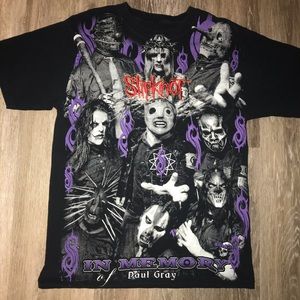 Vintage Slipknot Paul Gray Memorial T Shirt